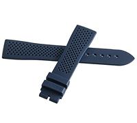 GGYTMQL Zenith Chronomaster El Primero 21mm x 18mm Navy Blue Rubber Strap Watch Band L