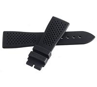 GGYTMQL Zenith Chronomaster El Primero 22mm x 18mm Black Rubber Strap Watch Band Strap L