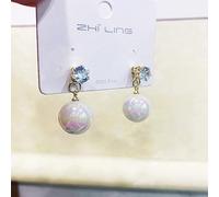 GGYTMQL Zircon Pentagram Tassel Long Earrings For Women Shiny Earrings Wedding Jewelry Birthday Gifts