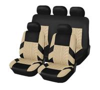GGYUWZA Car Upholstery Protector Compatible With Seat For Ateca For Arona For Ibiza Car For Seat Cover Embroidered Protection Pad Cushion Interior(Beige,5Seats)