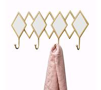 GGZONE Coat Hooks for Wall Premium Design Hook Rack for Bag Hat Towel Purse Robes Jacket Clothes Coat Hangers 4 Hooks Gold (Size : 50cm) beautiful scenery
