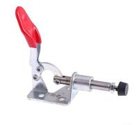 GH-301A Vertical for TOGGLE Clamp With 45Kg Holding Force Push-Pull Type Sheet Metal Securement Welding Repair Tool 190° Handle Opening 16mm Plunger M4x20 Spindle Suitable