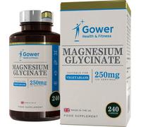 GH Magnesium Glycinate 250mg | 240 Vegetarian Capsules | High Strength Magnesium | Manufactured in ISO Licensed Facilities in The UK | Gluten & Dairy Free