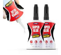 GH1200 Precision Control Super Glue Gel, 6g x 2 PCs Superglue Gel Strong Multipack Bonds in Seconds - Ultimate Micro-Dispensing for No-Mess Repairs, Non-Drip Ca Glue