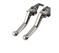 GHAEKEBC Motorcycle Brake Clutch Levers for Kawasaki ER-6N ER6N 2006-2008 Motorcycle Short Brake Clutch Lever Handles(Grey)