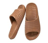 GHAKKE 2025 Trend Shower Slippers For Women Men Lightweight Non-Slip Pool Beach Sandals Quick Drying Bathroom Shoes Soft Comfort Summer Indoor Outdoor Slippers(Brown,46/47EU)