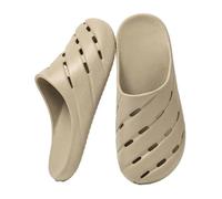 GHAKKE 2025 Trendy Closed Toe Slippers For Women Men Quick Drying Shower Shoes Lightweight Non-Slip Beach Sandals Soft Comfort Indoor Outdoor Summer Slippers(Green,39/40 EU)