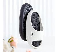 GHAKKE Acupressure Acupuncture Foot Massage Slippers Soft Thick Platform Sandals Promoting Blood Circulation Home Shower Non-slip Flip Flop For Men And Women (Color : White, Size : 38/39 EU)