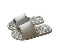 GHAKKE Acupressure Massage Slippers Foot Massager Men Women Reflexology & Acupuncture Massage Sandals Home Comfort Non-Slip Shower Shoes Pain Relief Muscle Relaxation(Grey,42/43 EU)