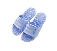 GHAKKE Acupuncture Massage Slippers Deep Tissue Foot Massager Shower Shoes Women Men Reflexology & Acupressure Sandals Promoting Blood Circulation Muscle Relaxation(Blue,36/37 EU)