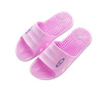 GHAKKE Acupuncture Massage Slippers Deep Tissue Foot Massager Shower Shoes Women Men Reflexology & Acupressure Sandals Promoting Blood Circulation Muscle Relaxation(Purple,36/37 EU)