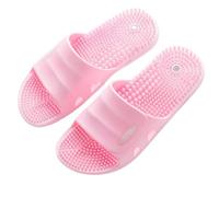 GHAKKE Acupuncture Massage Slippers Deep Tissue Foot Massager Shower Shoes Women Men Reflexology & Acupressure Sandals Promoting Blood Circulation Muscle Relaxation(Pink,36/37 EU)