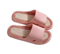 GHAKKE Comfort Massage Slippers Acupressure Sandals Foot Massager Shoes Reflexology Acupuncture Slippers For Men Women Reduce Feet Neuropathy Pain Relief And Tension(Pink,38/39 EU)