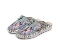 GHAKKE Ethnic Style Embroidered Shoes Chinese Traditional Kung Fu Tai Chi Shoes Comfort Round Toe Martial Art Sports Shoes Lightweight Slip On Shoes For Women(Light green,4 UK)