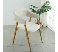 GHAKKE Hollow Out Back Chair Slipcovers 1/2 Sets Arc Armchair Covers Stretch Curved Back Chair Covers Easy Fit Washable Dining Room Kitchen Chair Protectors For Hotel Banquet(Beige,2sets)