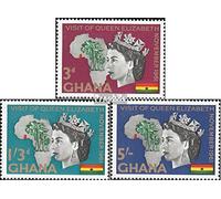 Ghana 109A-111A (complete.issue.) unmounted mint/never hinged ** MNH 1961 Elizabeth (Stamps for collectors) British royal family (Diana, Charles, Elisabeth ..)