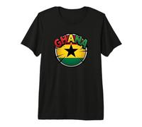 Ghana Africa Flag Ghanaian Heritage Souvenir Outdoors Travel Premium T-Shirt