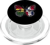 Ghana and Dominican Mix Butterfly Half Ghanaian Dominicana PopSockets PopGrip for MagSafe