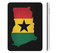 Ghana Flag And Map Cute Tablet Case with Pencil Holder Unisex Slim Hard Protective Cover Compatible with iPad Mini 4/5/6
