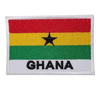 Ghana Flag Embroidered Sew On Patch Africa Rasta Reggae T Shirt Embroidery Badge