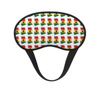 Ghana Flag Map Sleep Mask 100% Light Blocking Eye Mask for Sleeping, Sleep Mask for Unisex for Travel/Nap