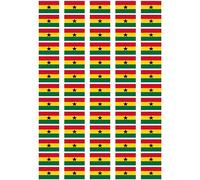 Ghana Flag self Adhesive matt Paper Labels/Stickers