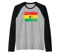 Ghana Flag T-Shirt | Ghanan Ghanese Tee Raglan Baseball Tee
