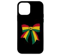 Ghana Ghanaian Pride Flag Girl Coquette Bow Ribbon Case for iPhone 12 mini