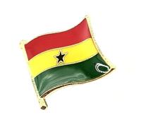 Ghana Ghanan West Africa African Metal Country Flag Pin Badge
