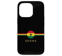 Ghana Heritage Flag Crest Art Minimal Design Ghanaian Roots Case for iPhone 13 Pro