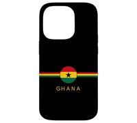 Ghana Heritage Flag Crest Art Minimal Design Ghanaian Roots Case for iPhone 14 Pro