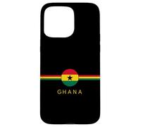 Ghana Heritage Flag Crest Art Minimal Design Ghanaian Roots Case for iPhone 15 Pro Max