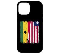 Ghana Liberia Half Flag Ghanaian Liberian Jersey Case for iPhone 12 mini