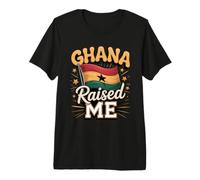 Ghana Raised Me Ghanaian Pride Heritage Premium T-Shirt