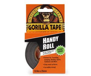 Ghandy Gorilla Tape 9M Handy Roll Black, 3044401, 12