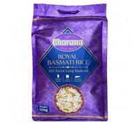 Gharana Royal Basmati Rice 10kg | Long Grain Basmati Rice | Suitable for Biryani, Pilau & Everyday Cooking | Aromatic Rice | 10kg Bag