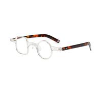 GHARAZ Irregular Square Round Reading Glasses for Men Women,Retro Blue Light Blocking Readers (Color : Clear, Size : 2.0+)