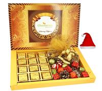 Ghasitaram Gifts Christmas Gifts Big Box of MEWA Bites, Plum Cake and Christmas Décor