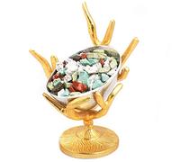 Ghasitaram Gifts Diwali Gifts Diwali Chocolates - Silver Designer Tree Stone Chocolate Bowl