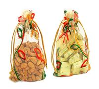Ghasitaram Gifts Diwali Gifts Dry Fruits Hamper -Almonds and Chocolate Net Pouch