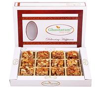Ghasitaram Gifts Diwali Gifts - Gud (Jaggery) Dryfruit Bites 12 pcs No Added Sugar |Diwali,Holi,Rakhi,Valentine,Christmas,Birthday,Anniversary,Gift for Her,Him,Mothers Day,Fathers Day|