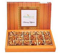 Ghasitaram Gifts Diwali Gifts - Gud (Jaggery) Dryfruit Bites 18 pcs No Added Sugar |Diwali,Holi,Rakhi,Valentine,Christmas,Birthday,Anniversary,Gift for Her,Him,Mothers Day,Fathers Day|