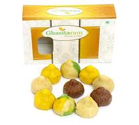 Ghasitaram Gifts Indian Sweets - Ganesha Chaturthi Gifts, Sugarfree Kaju Mawa Mix Modaks, 200g