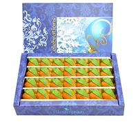 Ghasitaram Gifts Indian Sweets - Sugar Free Sweets - Kaju Pista Mango Mithai 800 GMS