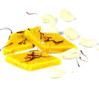 Ghasitaram Gifts Indian Sweets - Sugar Free Sweets - Mango Kaju Katli (400 GMS)