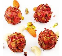 Ghasitaram Gifts Indian Sweets - Sweets Rose Petal Strawberry Balls 800 GMS