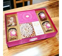 Ghasitaram Gifts Jaiccha Big Hamper Tray of Kaju Katlis, Milk Cake, Peri Almonds, Pistachio, Wheat Puffs and Mewa Bites |Diwali,Valentine,Birthday,Anniversary,Gift for Her,Him,Mothers Day,Fathers Day|