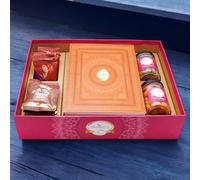 Ghasitaram Gifts Jaiccha Big Hamper Tray with Exotic Sweets,Crunchy Cashew,Flavour Raisins,MEWA Bites & Cookies|Gift for Diwali,Holi,Valentine,Birthday,Anniversary,Her,Him,Mothers Day,Fathers Day|