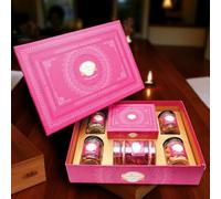 Ghasitaram Gifts Jaiccha Big Pink Hamper Box of Milk Cake, Namkeen and Dryfruit- Phb-4|Gift Hamper|Diwali Gift Hamper|Food Hampers|Gourmet Hampers|