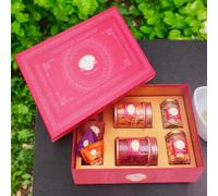 Ghasitaram Gifts Jaiccha Big Pink Hamper Box of Sweets / Bites, Namkeen and Dryfruit- Phb-1|Diwali,Holi,Rakhi,Valentine,Christmas,Birthday,Anniversary,Her,Him|